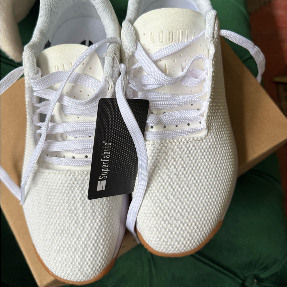 NOBULL Tan Shoe Box with Black Lettering